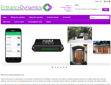 Tablet Screenshot of entrancedynamics.com